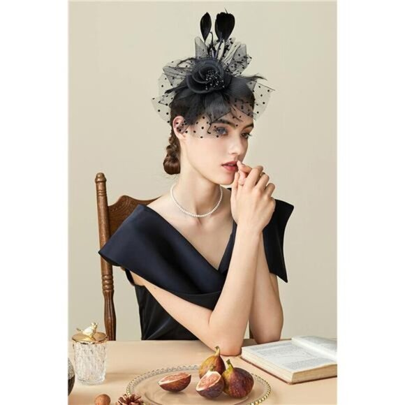 Fascinator Hats for Women Tea Party Hat Kentucky Fascinators - Picture 5 of 6